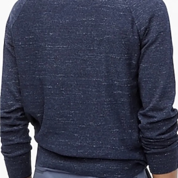 NWT Men's J. Crew Crewneck Cotton Blue Pullover Sweater Size Large - Picture 2 of 5